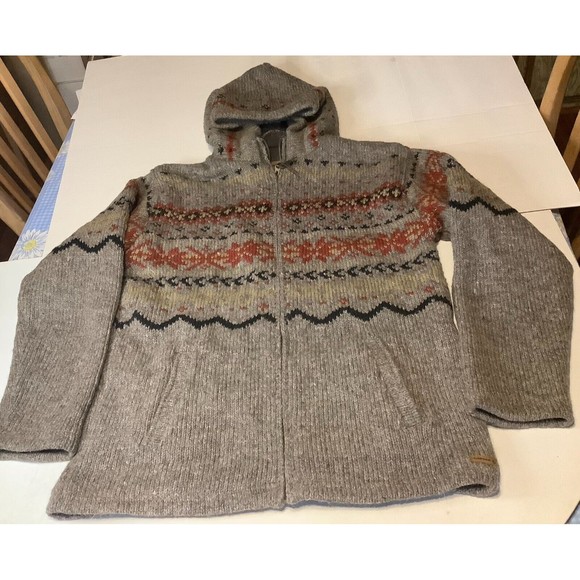Laundromat Sweaters Laundromat Wool Full Zip Fair Isle Fleece Lined